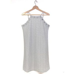 Smash! Happy Barcelona Style Luna Swing Dress Black White Metallic New S…